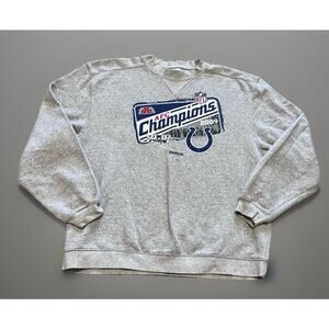 Reebok Indianapolis Colts 2009 AFC Champions Sweatshirt size Large